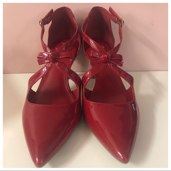 Bandolino Shoes - Bandolino Red Pointed Toe Heels